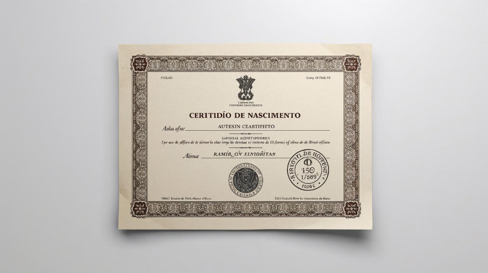 Brazilian birth certificate