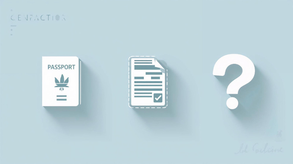 Infographic of passport and document process