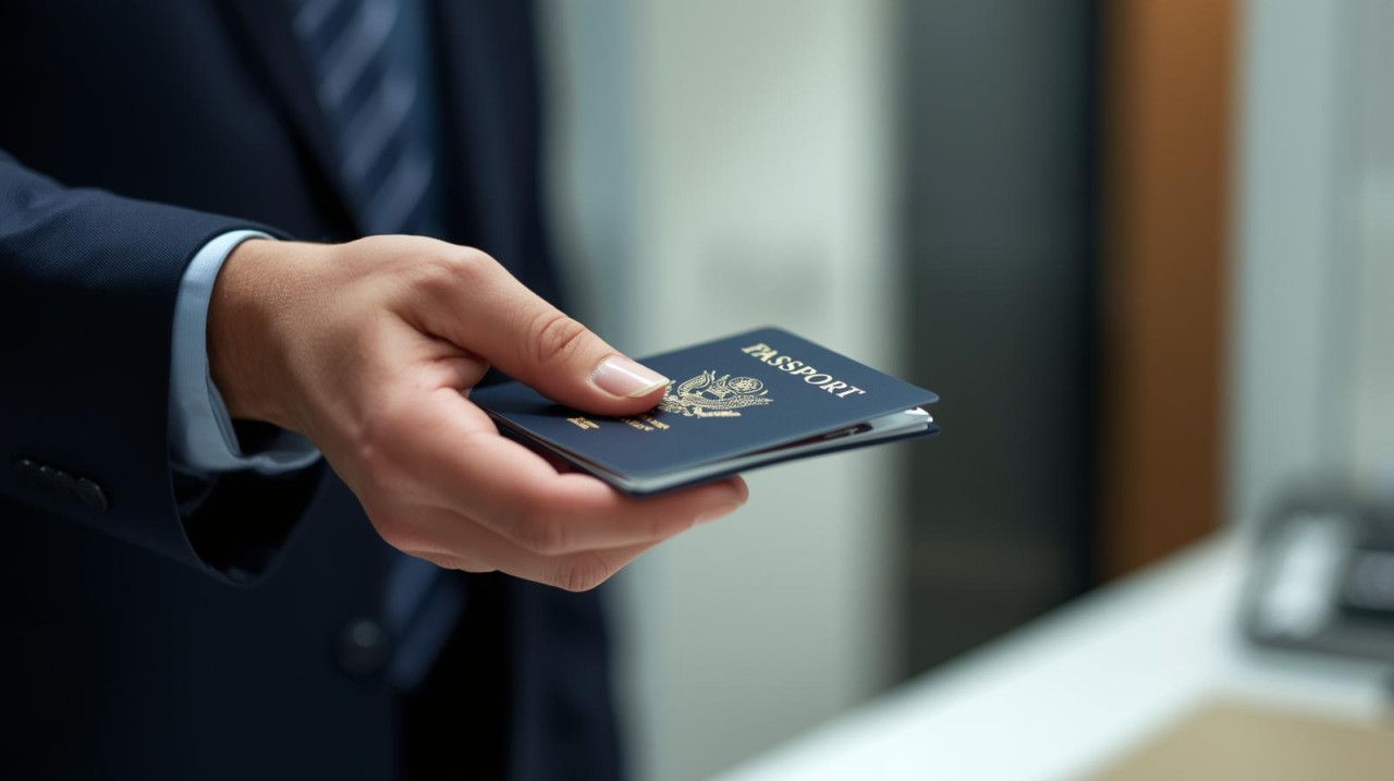 Передача паспорта в Polícia Federal