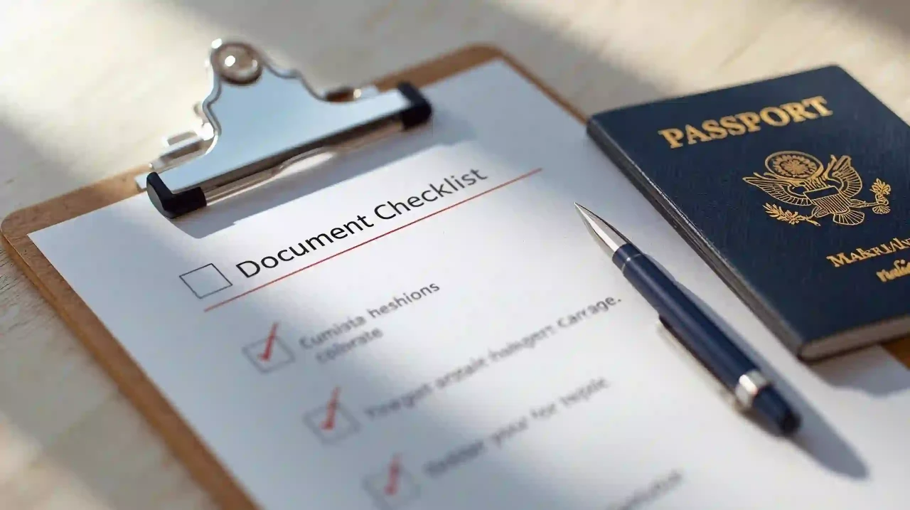 Document checklist for family visa