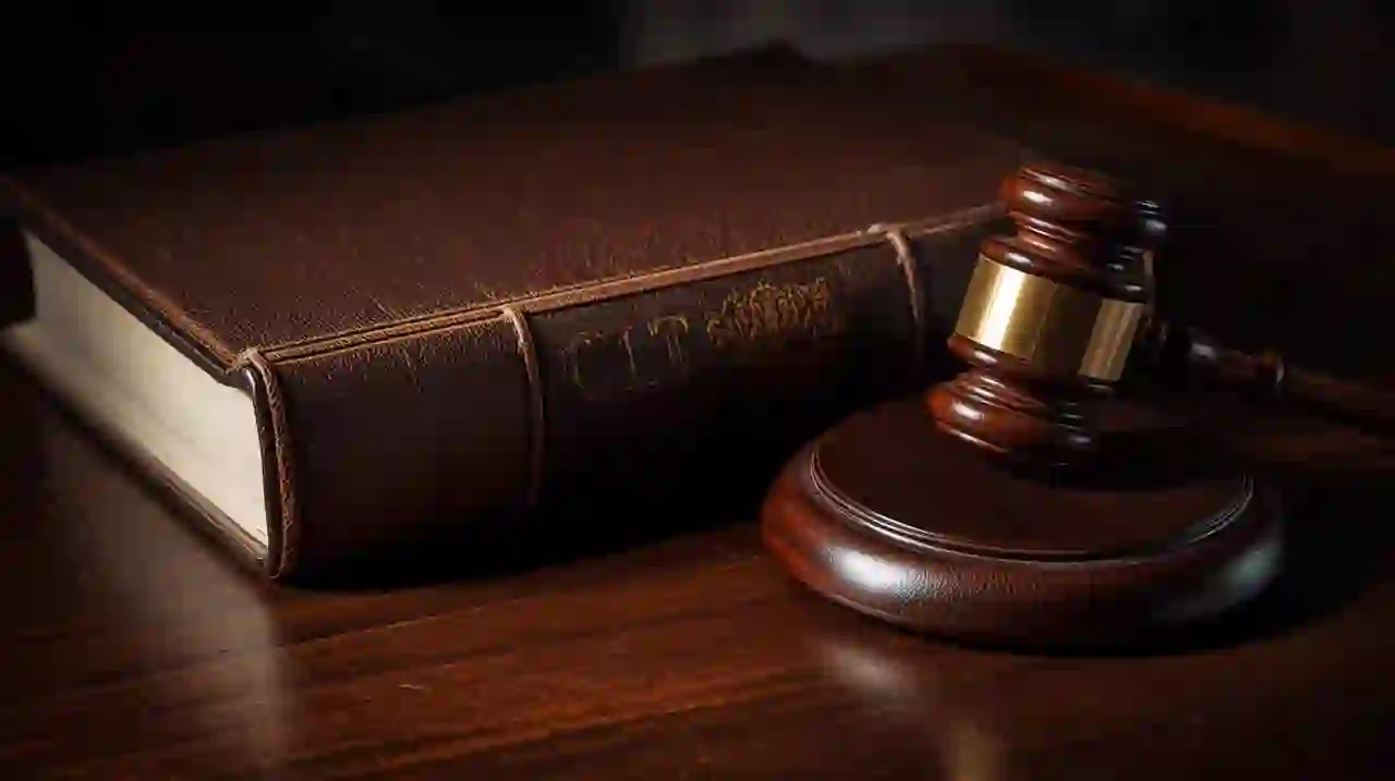 Judge’s gavel and Brazilian labor law book