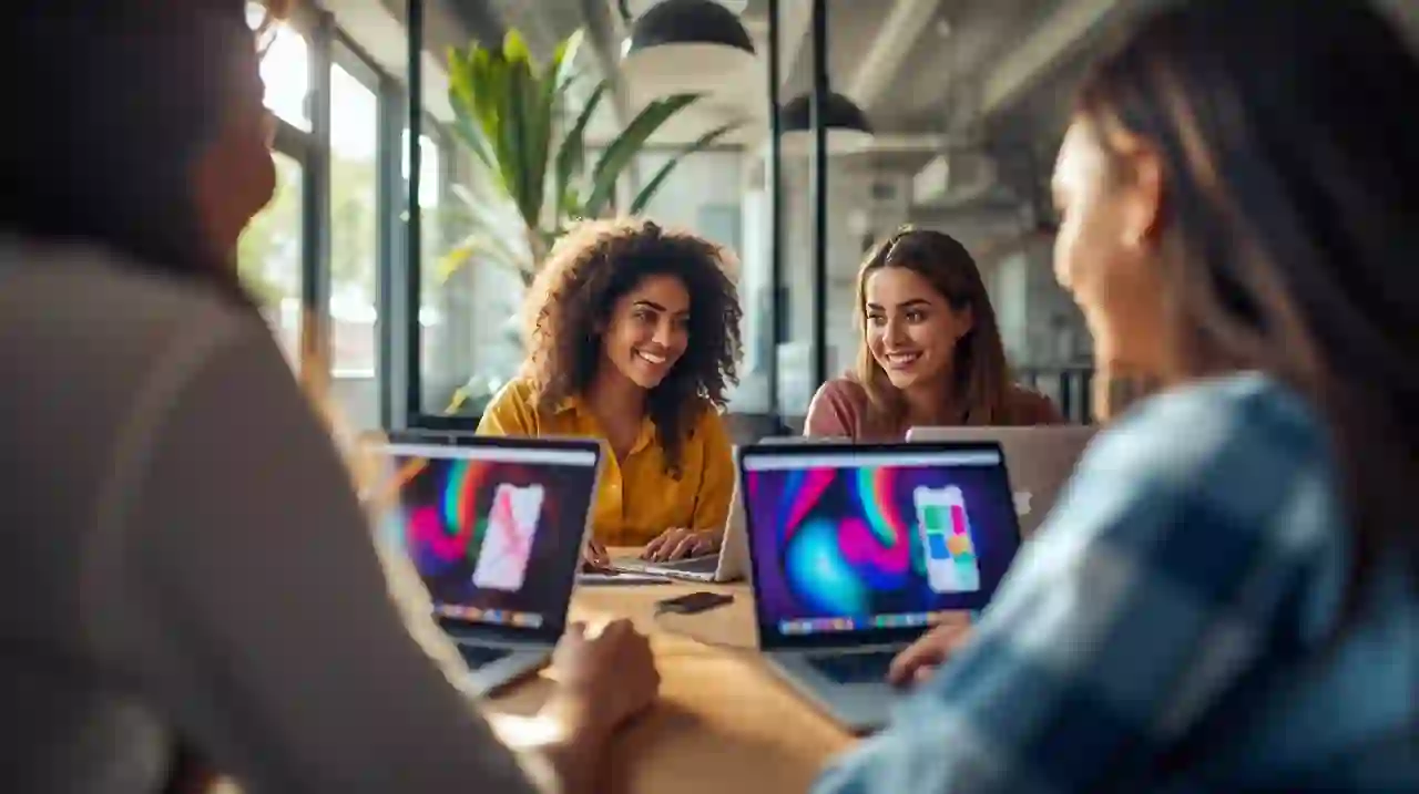 Команда, работающая над цифровым стартапом в Бразилии